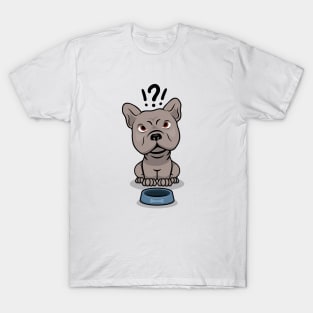 Feed me already! Cartoon Dog Food Bowl T-Shirt